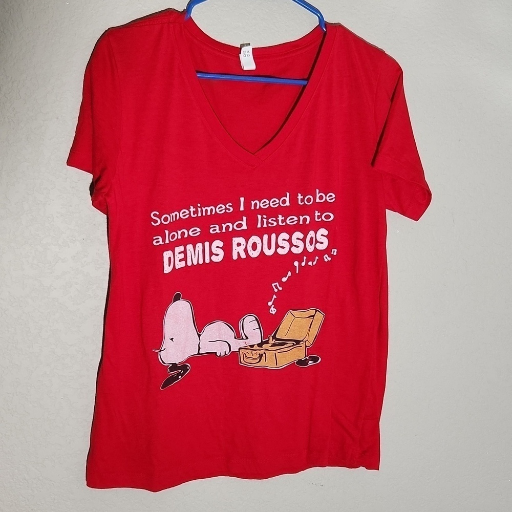 Snoopy Tee Shirt Womens Ideal T by Next Leval Size XL Red